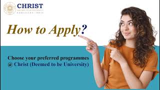 A StepbyStep Guide on How to Apply Online at CHRIST University [upl. by Callie383]