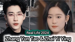 ZHANG YUN TAO AND ZHAI YI YING REAL LIFE 2024 [upl. by Waxler]