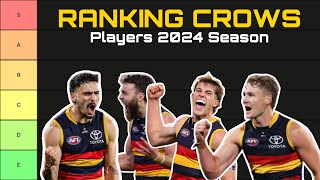 I RANKED Adelaide Crows Players 2024 Season [upl. by Nyla]