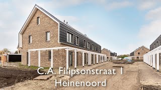 Nieuwbouw hoekwoning met ruime tuin  CA Filipsonstraat 1 Heinenoord [upl. by Alarick]