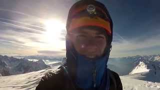 Summit of Mont Blanc  Brenva Spur Solo [upl. by Nodarb]