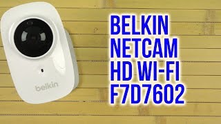 Распаковка Belkin NetCam HD WiFi Camera with Night Vision F7D7602 [upl. by Carbone]