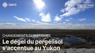 Fonte du pergélisol  le Yukon subit les conséquences des changements climatiques [upl. by Yna56]