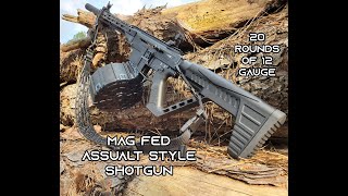 ROCK ISLAND ARMORYs VR80 😎 12 Gauge Assault Shotgun amp ProMag MKA 1919 20 Rounds  How to DIY Mods 😁 [upl. by Aleyam]