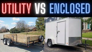 Utility trailer vs Enclosed trailer [upl. by Goar796]