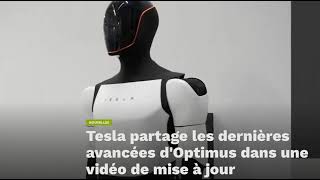 Tesla annonce des nouveautés sur ses robots Optimus [upl. by Chiquita617]