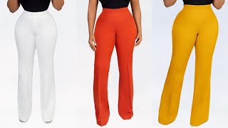 Female trouser cutting and sewing How to cut and sew trouser for ladies [upl. by Origra]