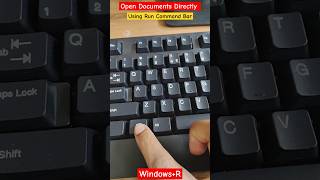 Open Document using Run commands  Windowsr shortcut key  windows hacks education video [upl. by Ertnod]