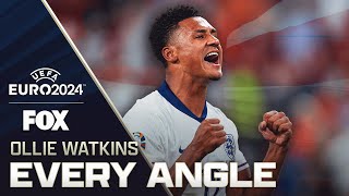 Englands Ollie Watkins scores GAMEWINNING goal in 90 vs Netherlands  Every Angle 🎥 [upl. by Aden]