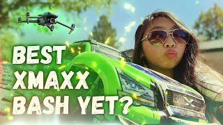 TRAXXAS XMaxx bash DRONE YESSIR the green machine is BACK [upl. by Merilee]