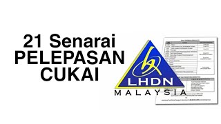 Senarai pelepasan cukai untuk isi eFiling LHDN [upl. by Raynard823]