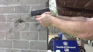 Smith Wesson SampW Shield 9mm shooting range test out of the box [upl. by Paul749]