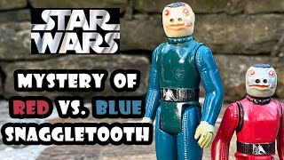 Blue vs Red Snaggletooth vintage Star Wars Kenner action figures 1978  1979 [upl. by Leann]