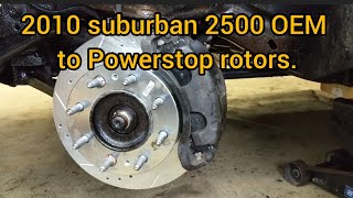 2010 Suburban 2500 gets new Powerstop rotors [upl. by Hailey]