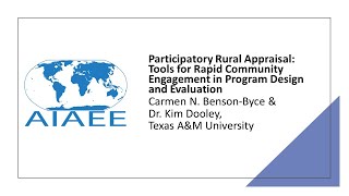 Participatory Rural Appraisal Tools for Rapid Community Engagement in program Design and Evaluation [upl. by Clara]