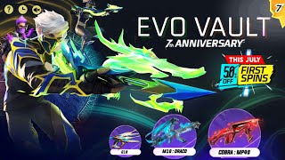 NEXT EVO VAULT EVENT 🥳 7TH ANNIVERSARY FREE REWARDS 2024  FREE FIRE NEW EVENT  FF NEW EVENT [upl. by Derrek]