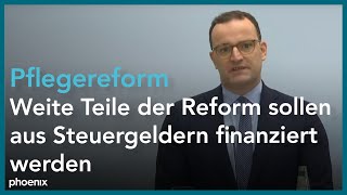 Pflegereform Statement Bundesgesundheitsminister Jens Spahn [upl. by Nylodnew]