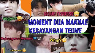 MOMENT DUA MAKNAE KESAYANGAN TEUME  HAJEONGWOO MOMENT  TREASURE MAKNAE 04 LINE [upl. by Samara]