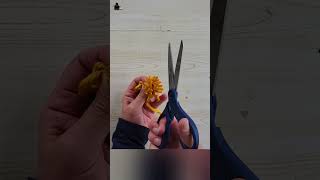 How to Make Pom Pom With HandBeautiful Flower Decor Idea Yarn Craft diyyarn [upl. by Elynad505]