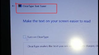 how to turn off cleartype text in windows 10 laptop [upl. by Ynad]