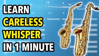 Careless whisper on alto saxophone [upl. by Enaasiali462]