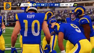 PS4 Madden Dallas Cowboys vs Los Angeles Rams [upl. by Aikemaj]