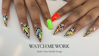 Color Pop Freestyle  Braider nails  Design tips and more [upl. by Wolff]