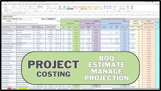 PROJECT BUDGET COST MANAGEMENT EXCEL TEMPLATE  FULL TUTORIAL [upl. by Evered475]