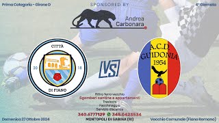 Diretta  Prima Categoria  Città di Fiano vs Guidonia [upl. by Malory]