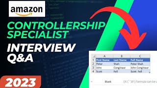 Amazon controllership specialist interview questions and answers  2023  interview helper [upl. by Elianore]