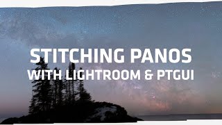 1 of 3 Stitching Tracked Panos with Lightroom and PTGui [upl. by Grefer]