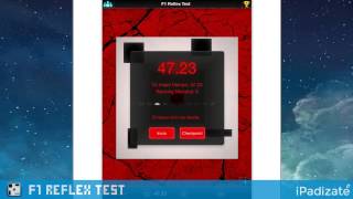 F1 Reflex Test Gameplay HD iPhone 5s iPad Air iPad Mini Retina InGame Review‏ [upl. by Acenahs]