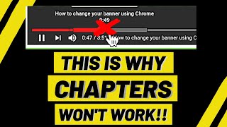 TIMESTAMPS How to Add and Fix Video Chapter Markers Not Working [upl. by Hidie]