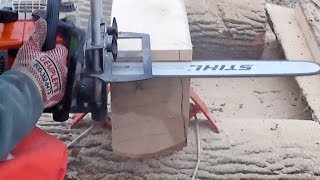 Logosol Timberjig Review 3  Chainsaw Milling Day [upl. by Beatrisa409]