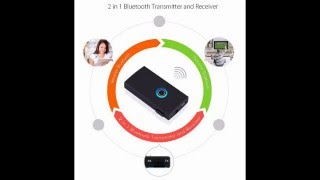 Portable Mini 5V 35mm 2In1 Wireless Bluetooth Audio Transmitter [upl. by Milano]