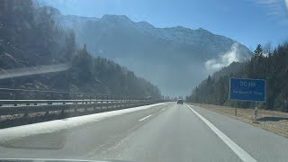 Munich to GarmischPartenkirchen  Autobahn A95 Driving [upl. by Sivad355]