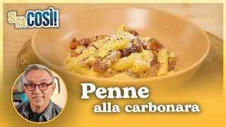 Penne alla carbonara  Si fa così  Chef BRUNO BARBIERI [upl. by Shira]