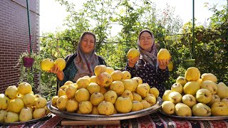 HOW TO MAKE QUINCE PRESERVES QUINCE COMPOTE AND JAM FOR WINTER [upl. by Kosiur]