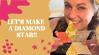 Let’s sew up a Diamond STAR ⭐️ sewing sewingideas [upl. by Kolodgie]