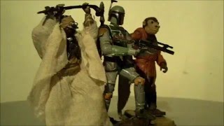 STAR WARS  11 ACTION FIGURE 3 PACKS BOBA FETT TUSKEN RAIDER SNAGGLETOOTH [upl. by Nimajaneb]