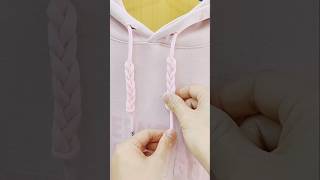 Hoodie String Tying Technique Simple and Stylish 💡 shorts [upl. by Nathanial]