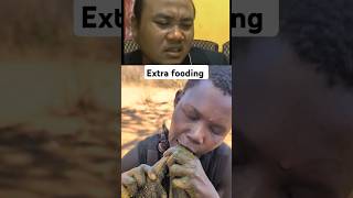 Hadzabe tribe Woman Eating breakfast So delicious food 1 [upl. by Fording]