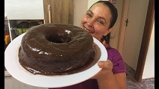 BOLO DE CENOURA COM COBERTURA DE CHOCOLATE [upl. by Eeznyl]