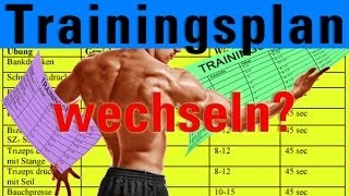 Wann sollte man den Trainingsplan für Muskelaufbau wechseln [upl. by Hayyifas]