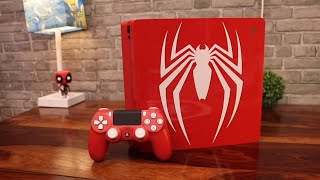 PS4 Slim Spider man Edition Unboxing  RED LIKE RED [upl. by Enitsahc]