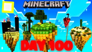 Can I Survive 100 Days on LUCKY BLOCK Sky Block in Minecraft INSANE Challenges [upl. by Dayna283]