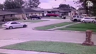 Surveillance shows car lap Kenner home 3 times before fatal shooting [upl. by Cristiano398]