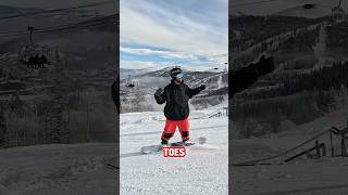 Make beginner snowboard turns easier by facing your chest toward turn snowboarding [upl. by Devinne193]