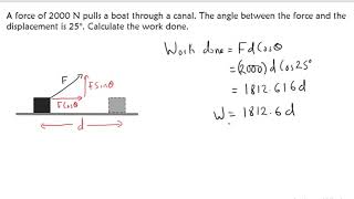 Calculate the WORK DONE  Work Energy amp Power [upl. by Madonia291]