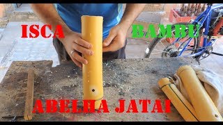 Tutorial Montagem de Isca no Bambu Para Abelha Jatai [upl. by Kinzer294]